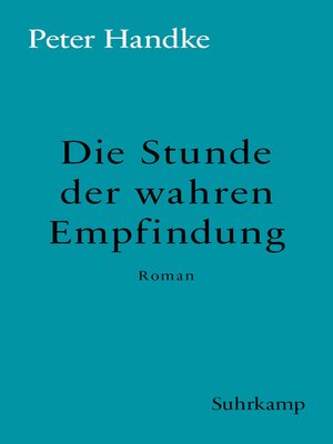 cover image of Die Stunde der wahren Empfindung